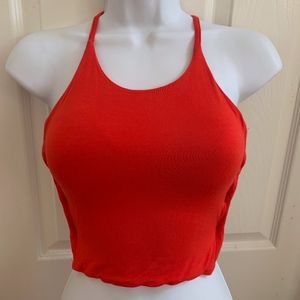 Boohoo backless crop top